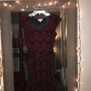 Candies Lacey black and red dress